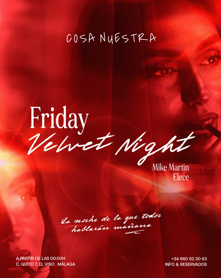 Friday Velvet Night · Mike Martin & Elece en Cosa Nuestra Málaga — Cosa Nuestra Málaga