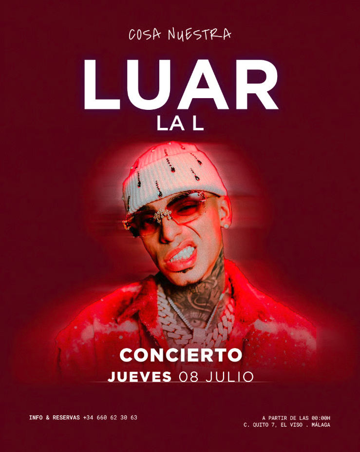 Luar La L en Málaga — Miércoles 08 Julio · Cosa Nuestra Málaga — Cosa Nuestra Málaga