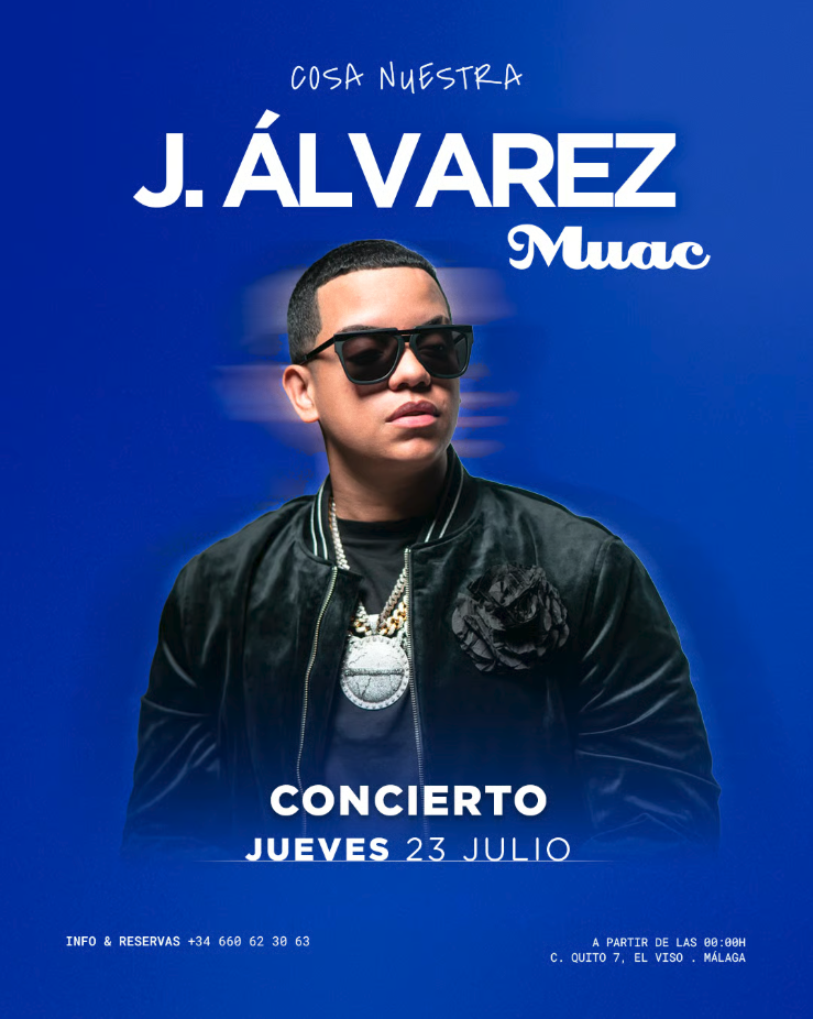 J.Álvarez en Málaga — Jueves 23 Julio · Cosa Nuestra Málaga — Cosa Nuestra Málaga
