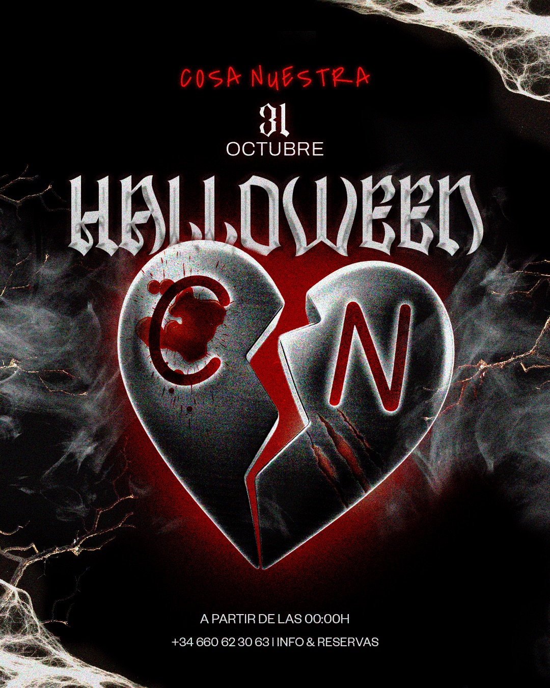 Halloween Nuestro · Sábado 31 Octubre · Cosa Nuestra Málaga — Cosa Nuestra Málaga